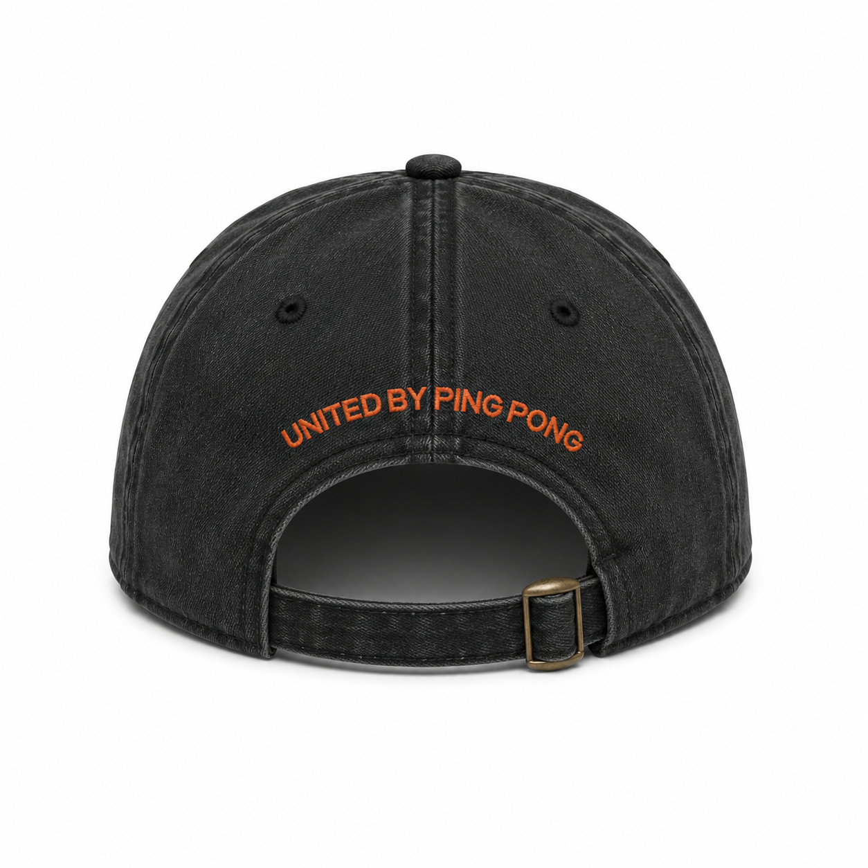 SPIN Club Cap black, back, UNITED BY PING PONG arch